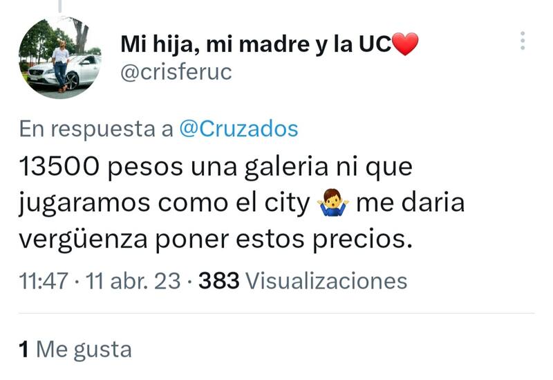 Críticas hinchas de U. Católica