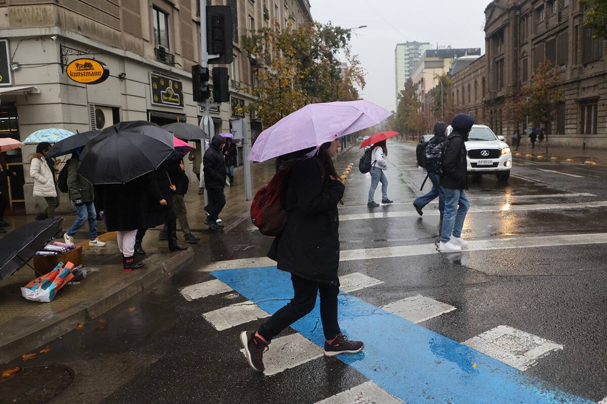 podrían registrarse este fin de semana en la zona central del país.