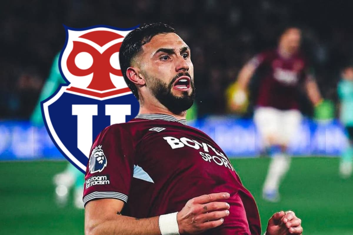 Valentín Castellanos, delantero del West Ham formado en Universidad de Chile. Foto: Instagram Valentín Castellanos.