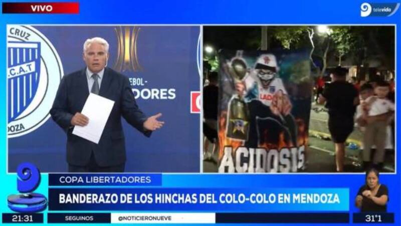 critica el actuar de la hinchada colocolina.