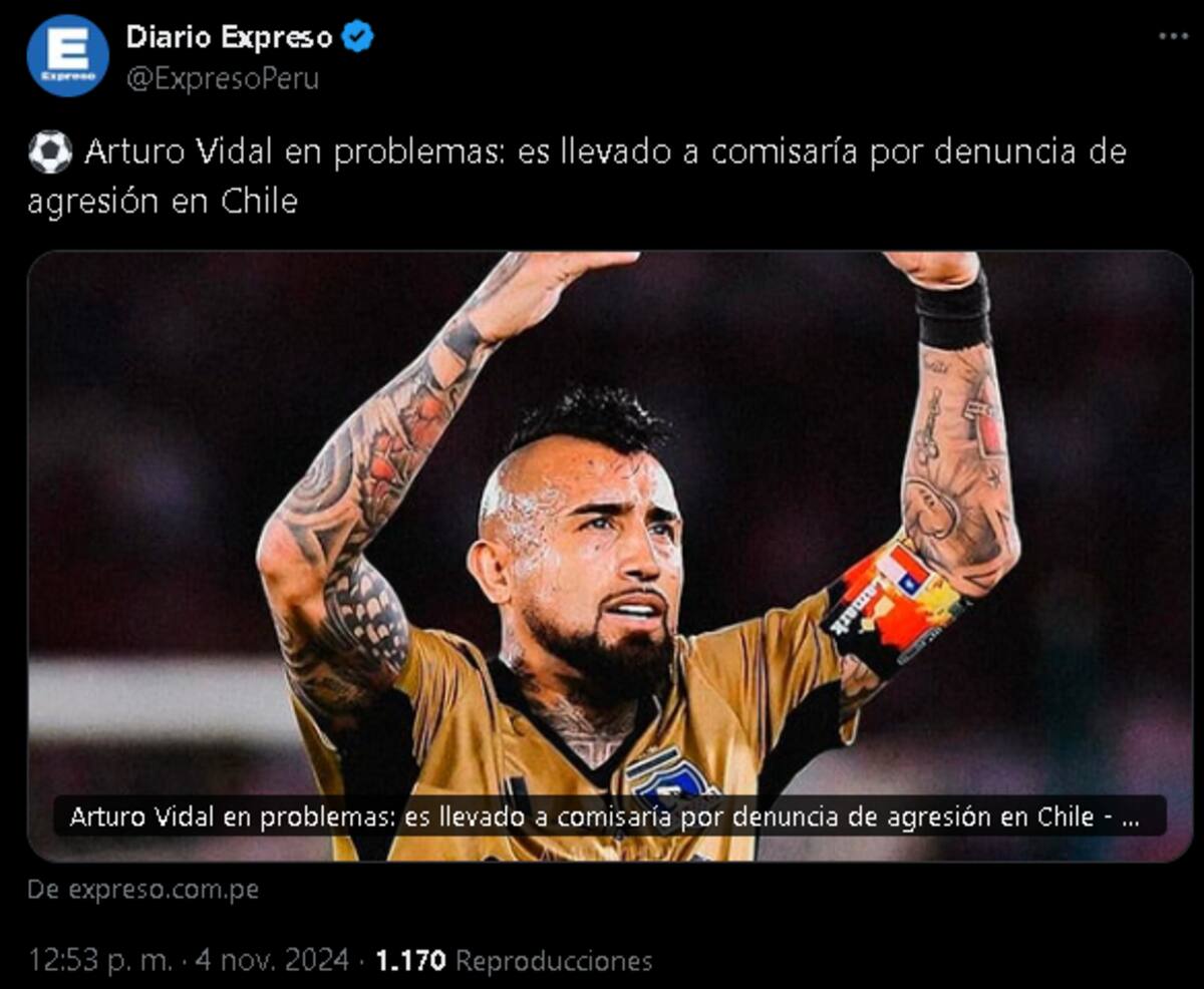 Prensa internacional reacciona a denuncia contra Arturo Vidal