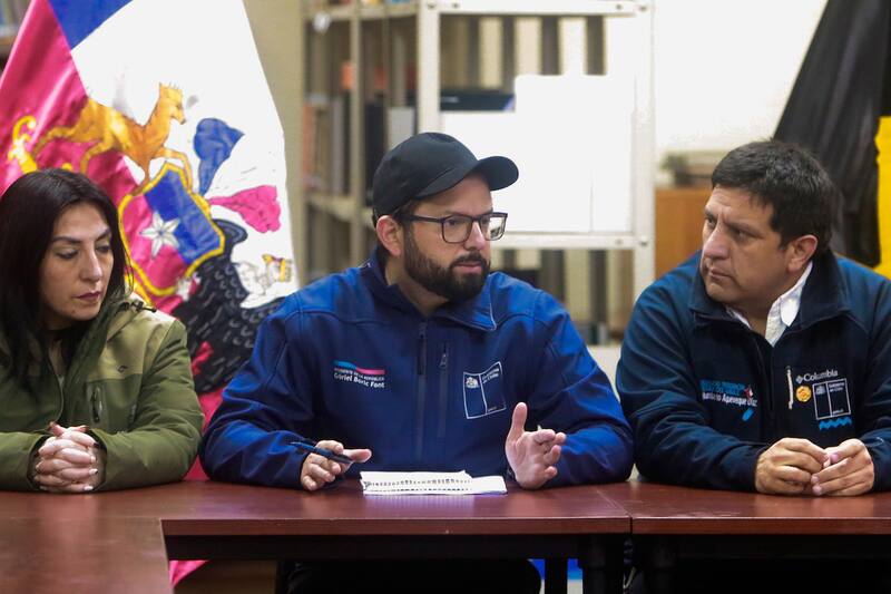 Se encuentra visitando las zonas afectadas por el sistema frontal que ha azotado a la zona centro-sur del país.