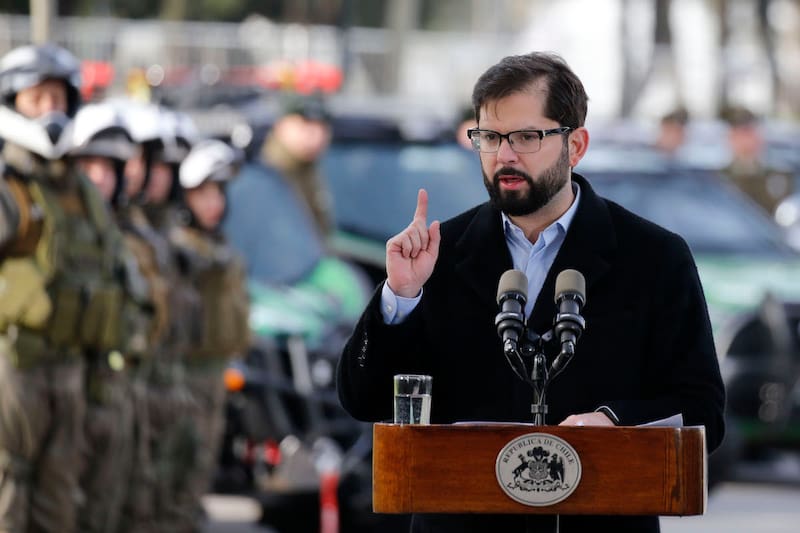 El Presidente tildó de "dictador" a Daniel Ortega durante un acto este miércoles en la presencia de Carabineros.