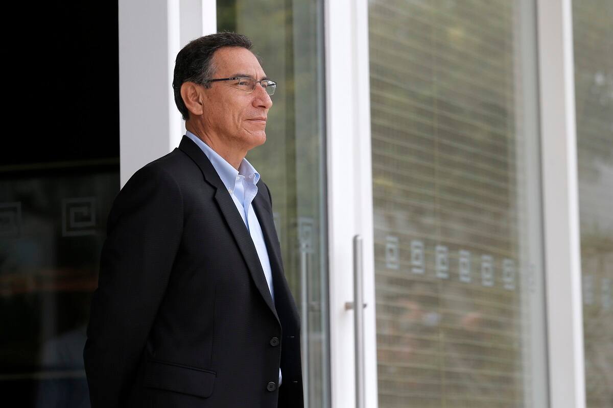 Paracas, Peru 10 de octubre 2019
S.E. el Presidente de la Repblica, Sebastin Piera, junto al Mandatario peruano, Martn Vizcarra, antes de la inauguracin del Encuentro Presidencial y III Gabinete Binacional Per-Chile.
Javier Torres/Aton Chile