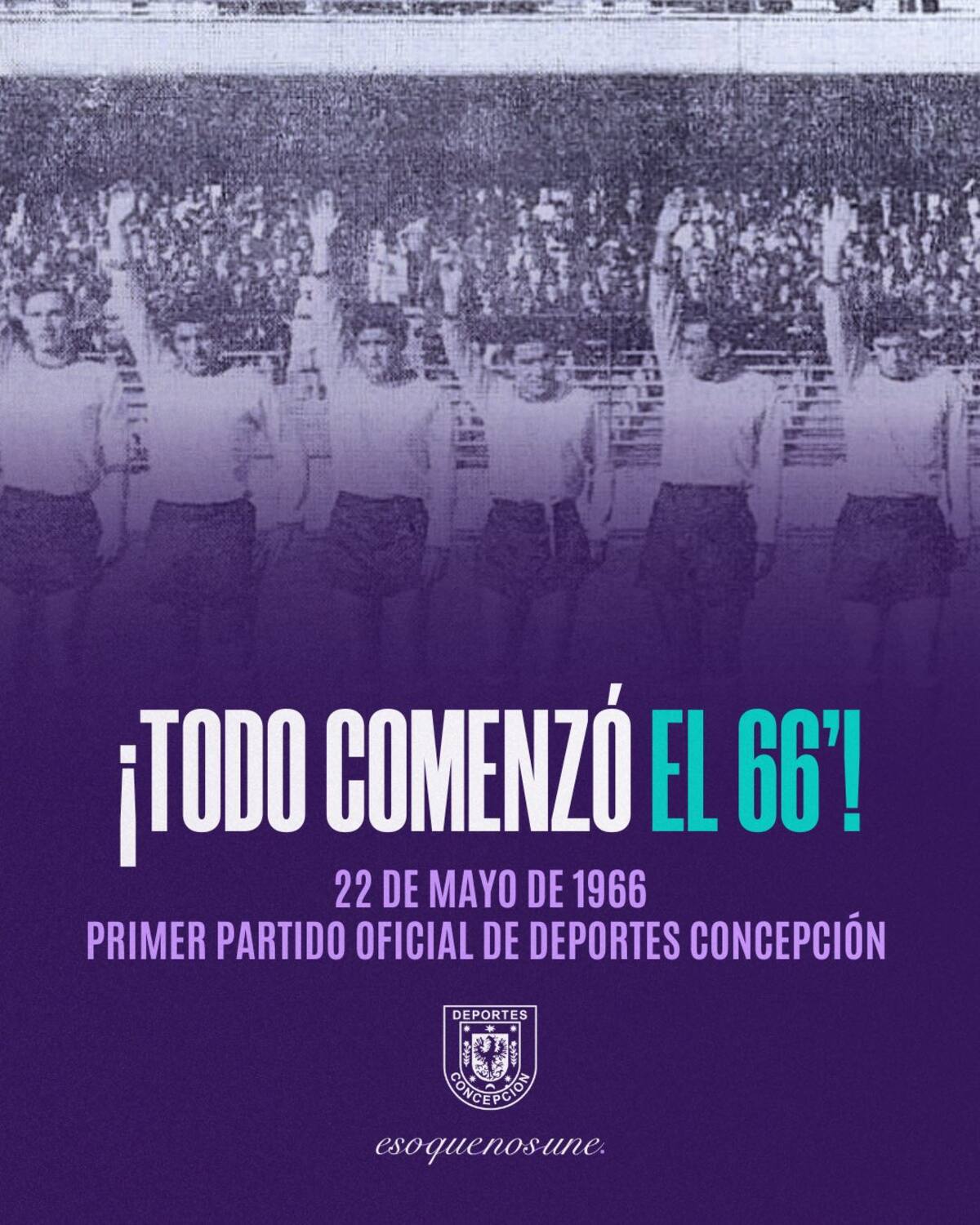 El León de Collao debutó profesionalmente un 22 de mayo de 1966. Foto: Deportes Concepción.