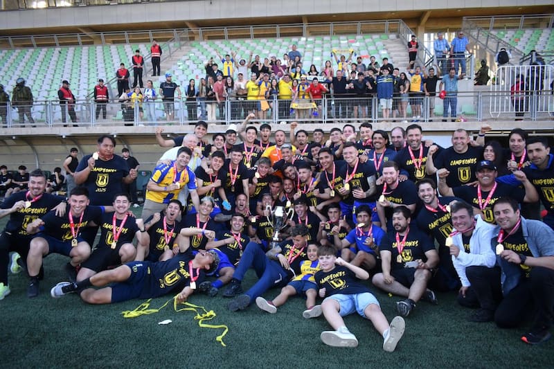 El día en que la Universidad de Concepción se quedó con el título de la Liga de Ascenso, en Copiapó. Foto: Agencia Aton.