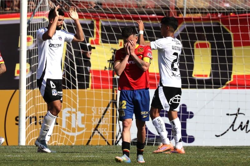 Unión Española perdió un partido increíble ante Colo Colo. Foto: Agencia Aton.