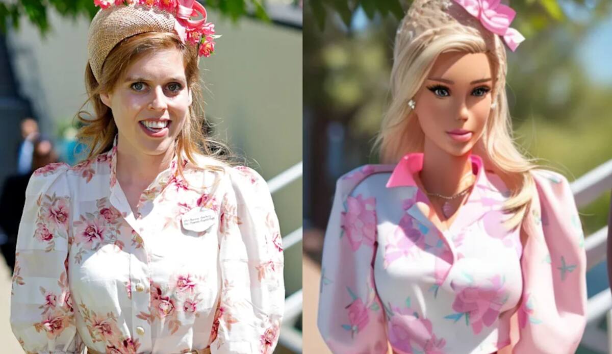 La princesa como muñeca Barbie