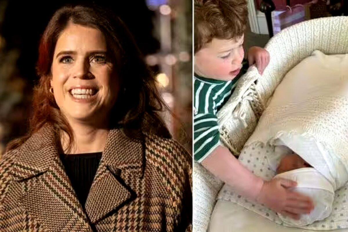 La princesa Eugenia anunció el nacimiento de su hijo con una tierna fotografía de su segundo hijo en redes sociales.