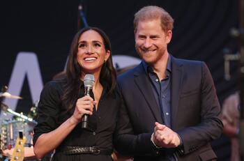 Príncipe Harry y a Megan Markle volvieron a aparecer en público tras rumores de divorcio