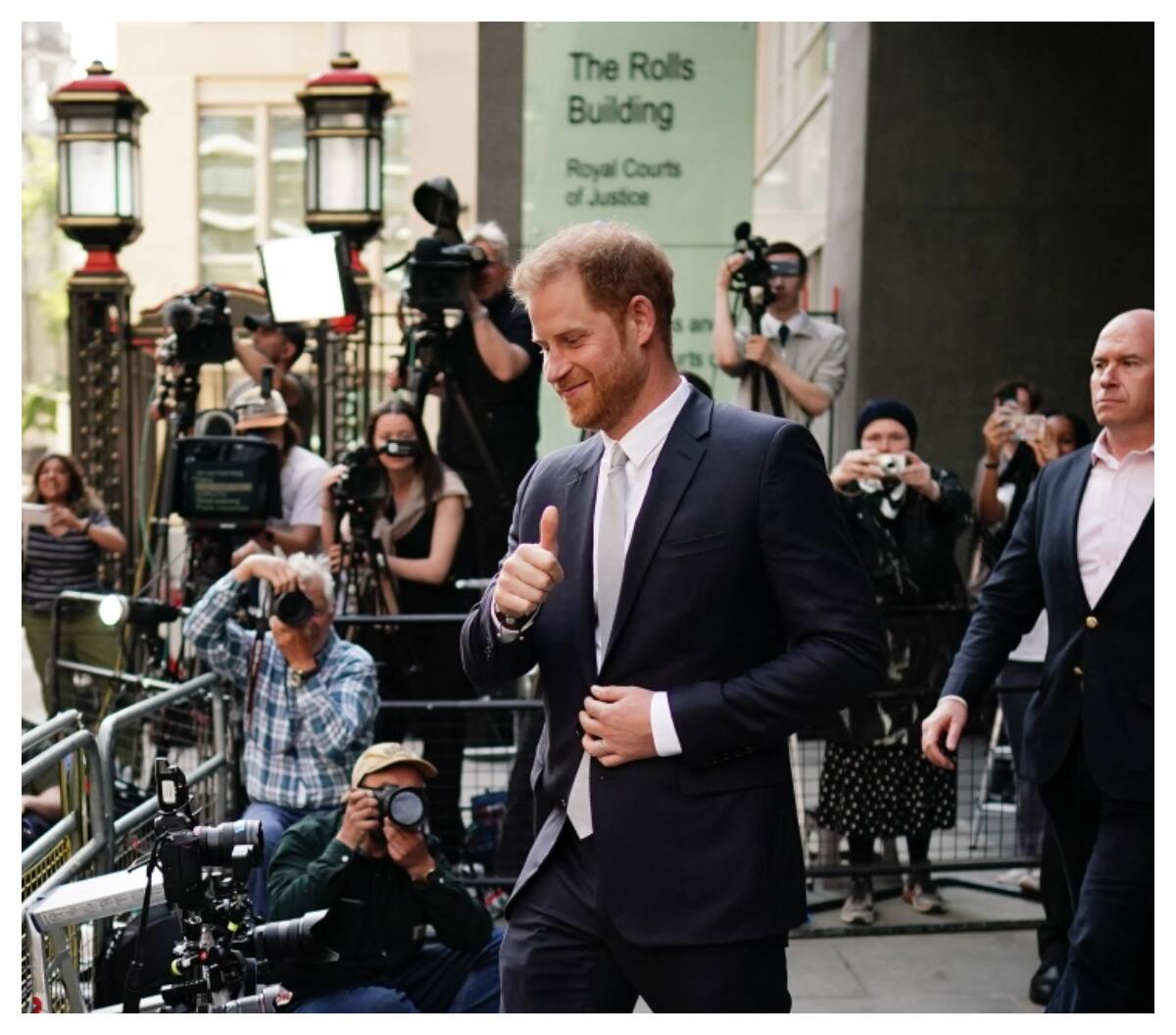 Príncipe Harry en el Tribunal Superior del Reino Unido.
