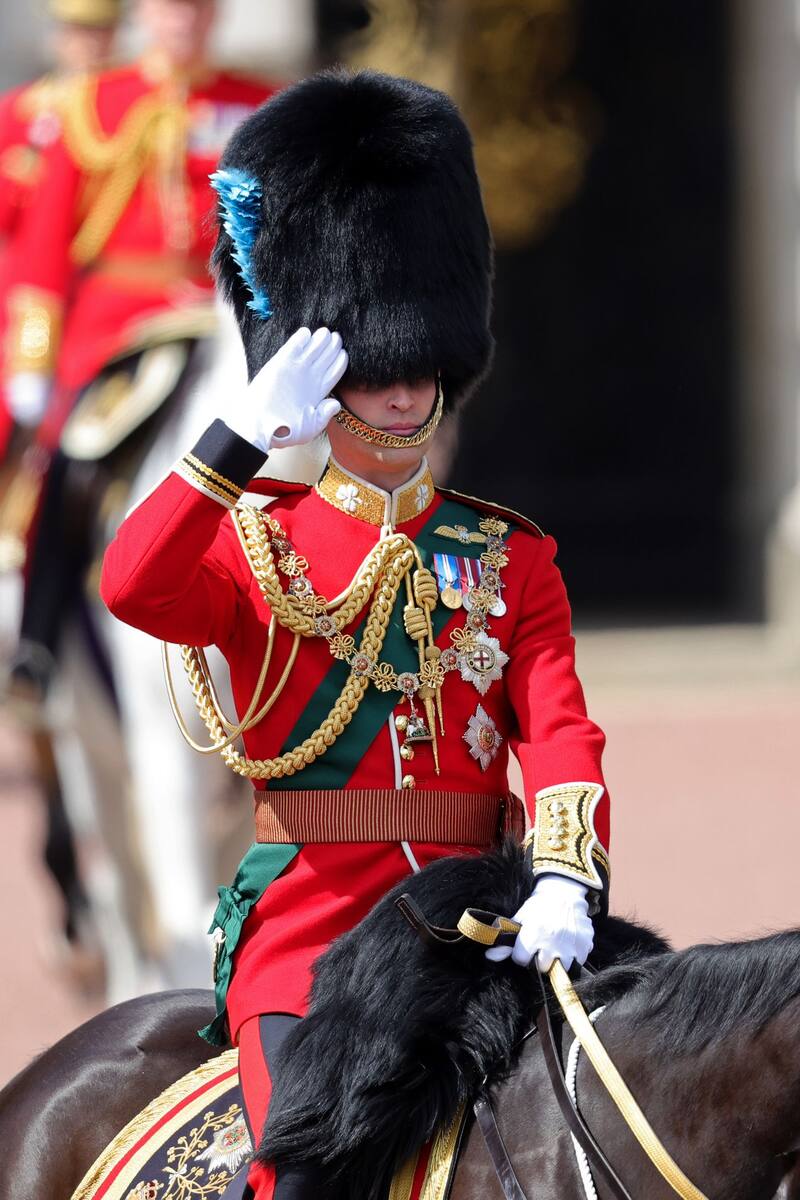 El príncipe de Gales encabezará las tropas en el Trooping the Colour.