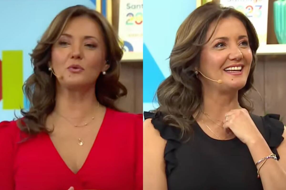 Priscilla Vargas usó dos vestidos en "Tu Día". Créditos: Canal 13.