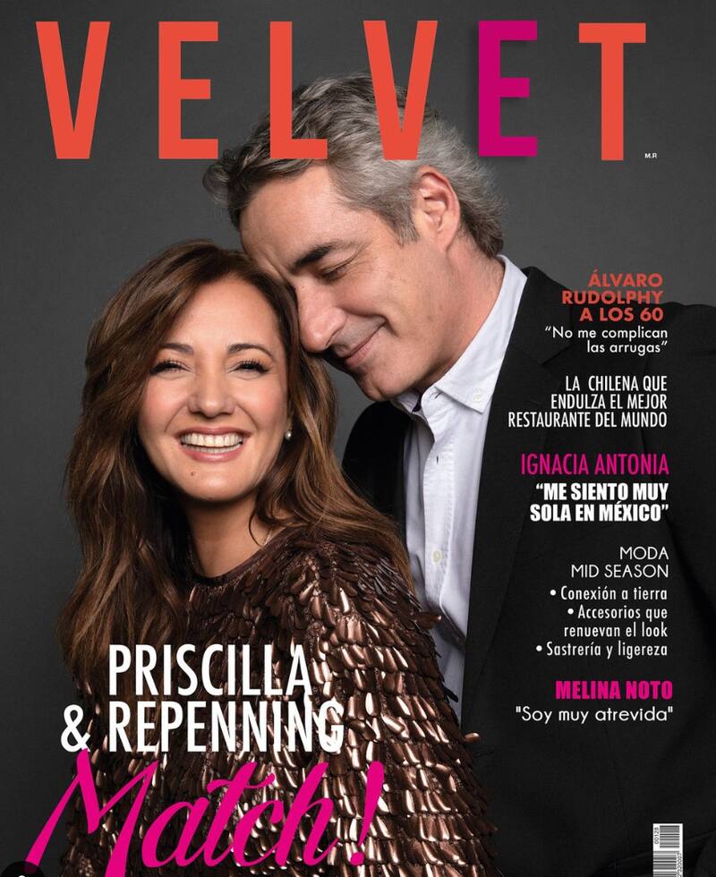 Priscilla Vargas y José Luis Repenning son portada de Revista Velvet.