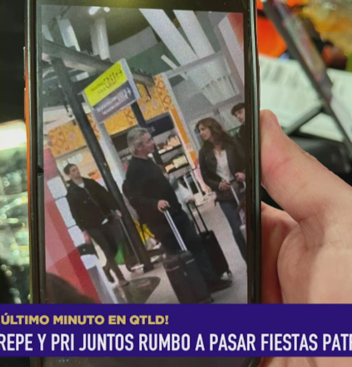 Priscilla Vargas y José Luis Repenning fueron vistos juntos en el aeropuerto.