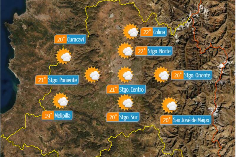 Este jueves, las máximas alcanzarán los 22° en algunos sectores de la región. Créditos: DMC