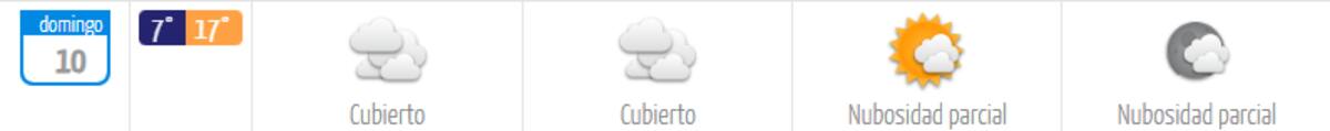 La DMC confirma bajas temperaturas para este domingo.