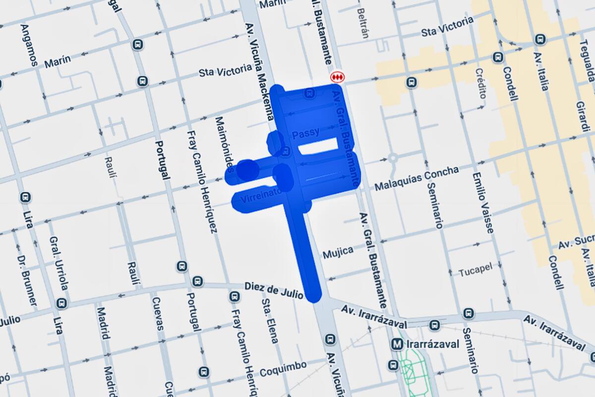 El corte limitará justo entre ambas comunas. Créditos: Enel.