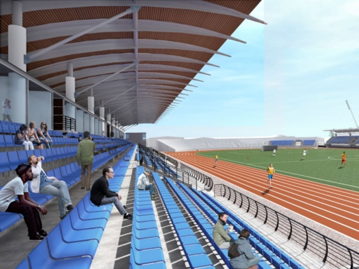 Así debería quedar el Estadio tras su remodelación. Foto: I. Municipalidad de San Antonio.