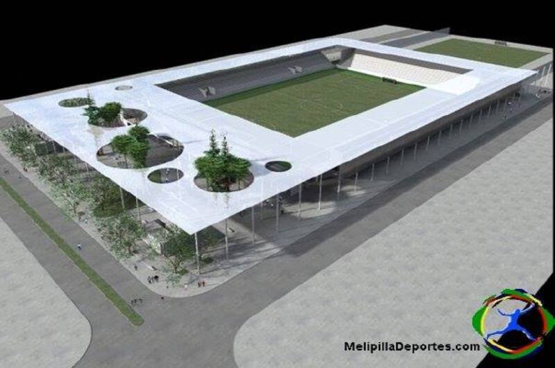 Así debía verse el nuevo estadio de Melipilla.
