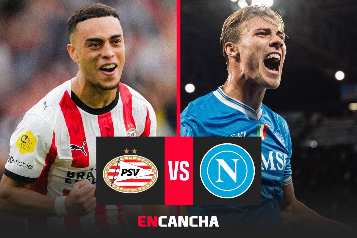 El conjunto napolitano visita Países Bajos por la fecha 3 de la UEFA Champions League. Foto: RRSS PSV y SSC Napoli.