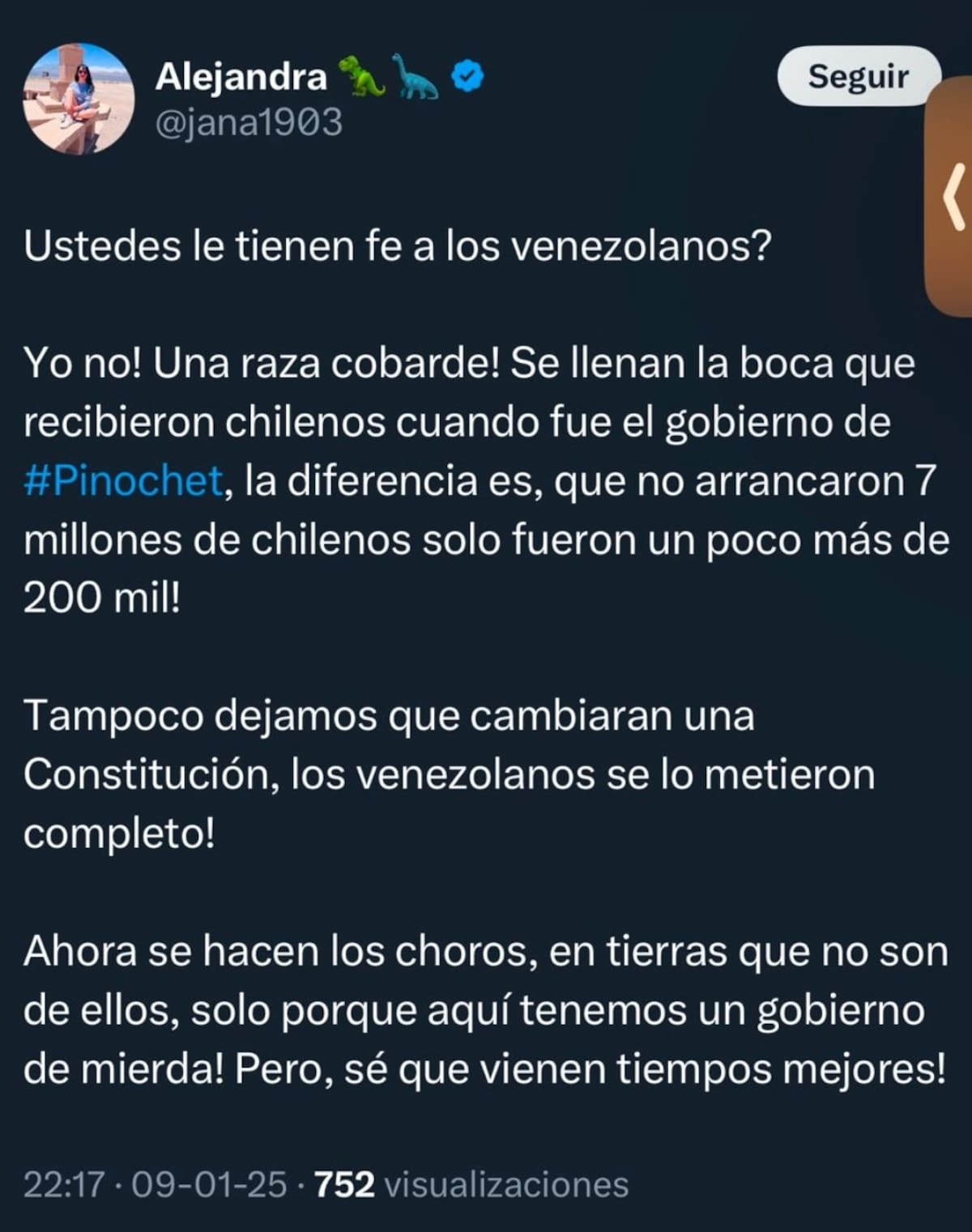 directora del fútbol femenino de Cobreloa, en su cuenta de X.