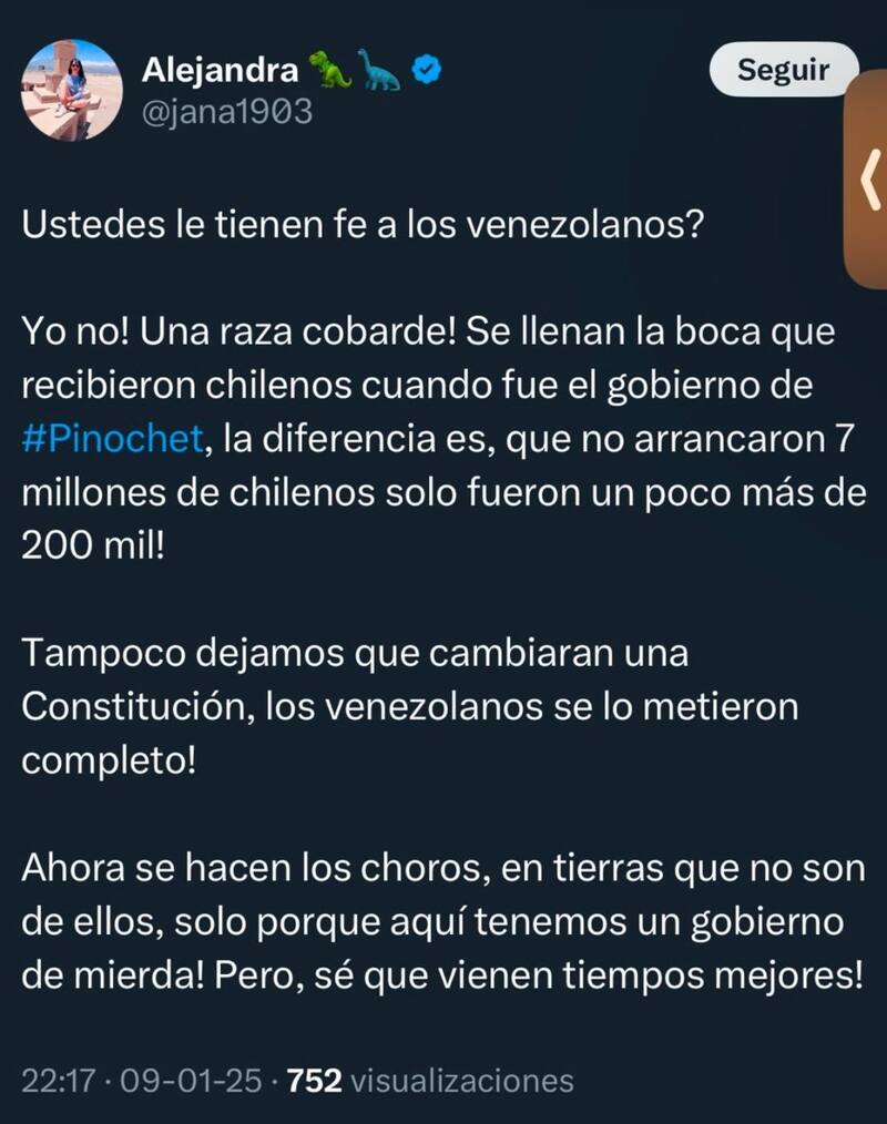 directora del fútbol femenino de Cobreloa, en su cuenta de X.