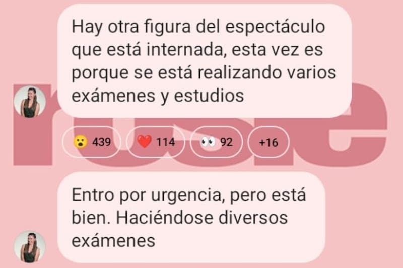 La periodista compartió información en su canal de difusión. Créditos: Instagram