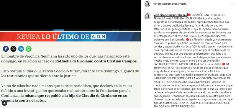 La madre de Simón Pesutic arremetió contra los medios. Créditos: Instagram