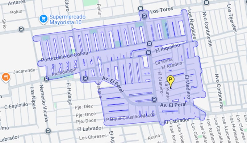 El corte de agua en este sector iniciará a las 15:00 horas de este miércoles. Créditos: Aguas Andinas.
