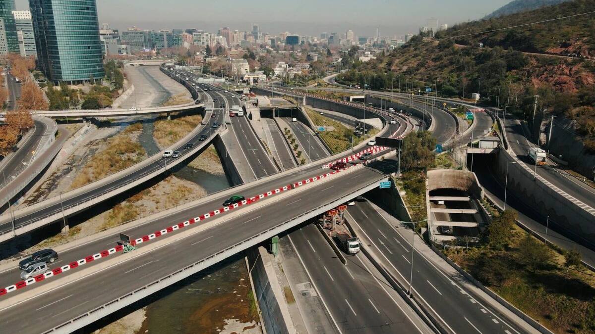 Costanera Norte anuncia nuevos cambios en la ruta tras obras en Puente Lo Saldes