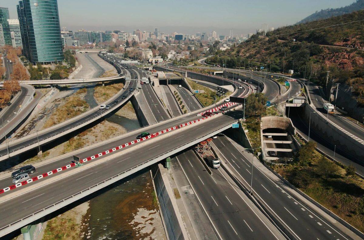 Costanera Norte anuncia nuevos cambios en la ruta tras obras en Puente Lo Saldes