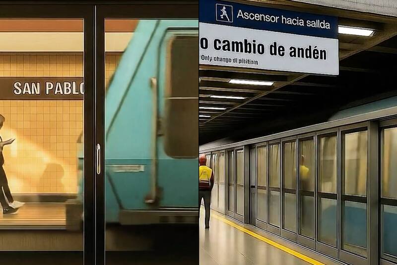A través de sus redes sociales, Metro de Santiago compartió imágenes recreativas de cómo se verá la Estación San Pablo cuando terminen las obras en los próximos meses.