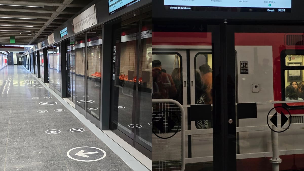 VIDEO | Así inició Metro de Santiago las pruebas de las puertas en estación San Pablo de Línea 1