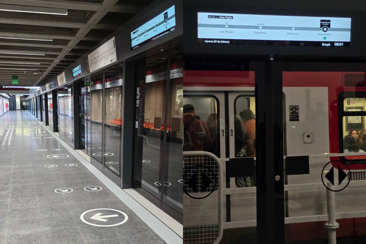 La medida busca mejorar los estándares de seguridad en la red de transportes. Créditos: Metro de Santiago en X.