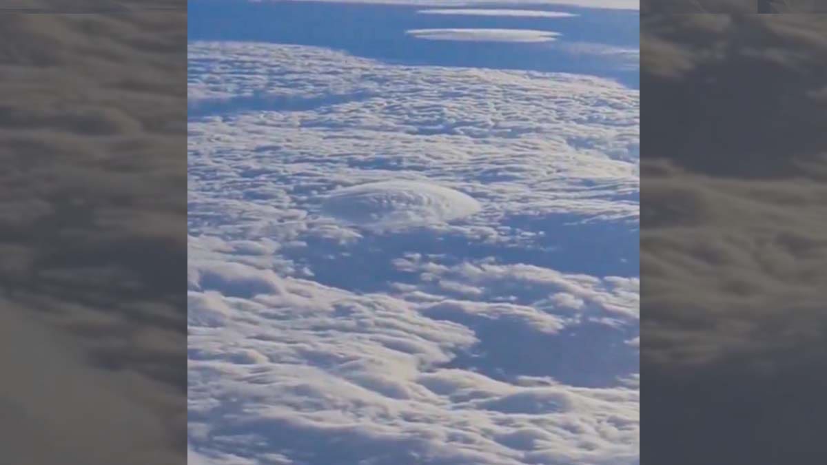 VIDEO | ¿Platillo volador? Extraña nube con forma de ovni se registra en los cielos de Punta Arenas