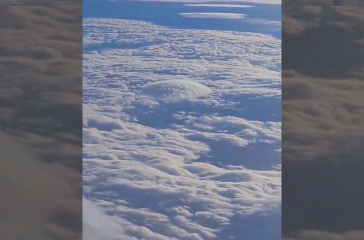 VIDEO | ¿Platillo volador? Extraña nube con forma de ovni se registra en los cielos de Punta Arenas