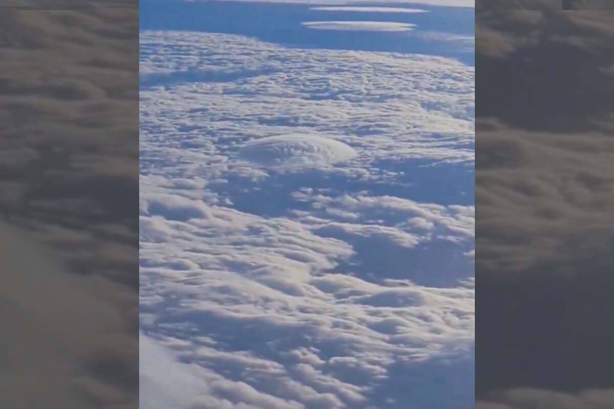 fue el escenario de esta nube que se difundió rápidamente en las redes sociales.