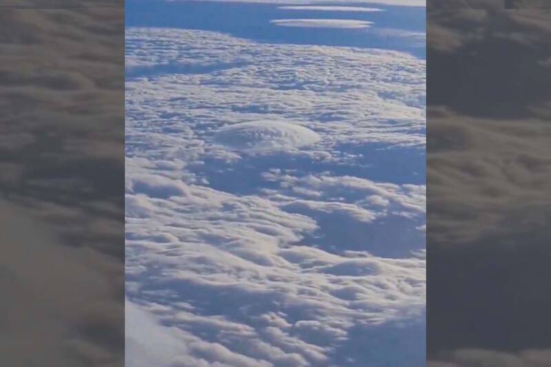 fue el escenario de esta nube que se difundió rápidamente en las redes sociales.