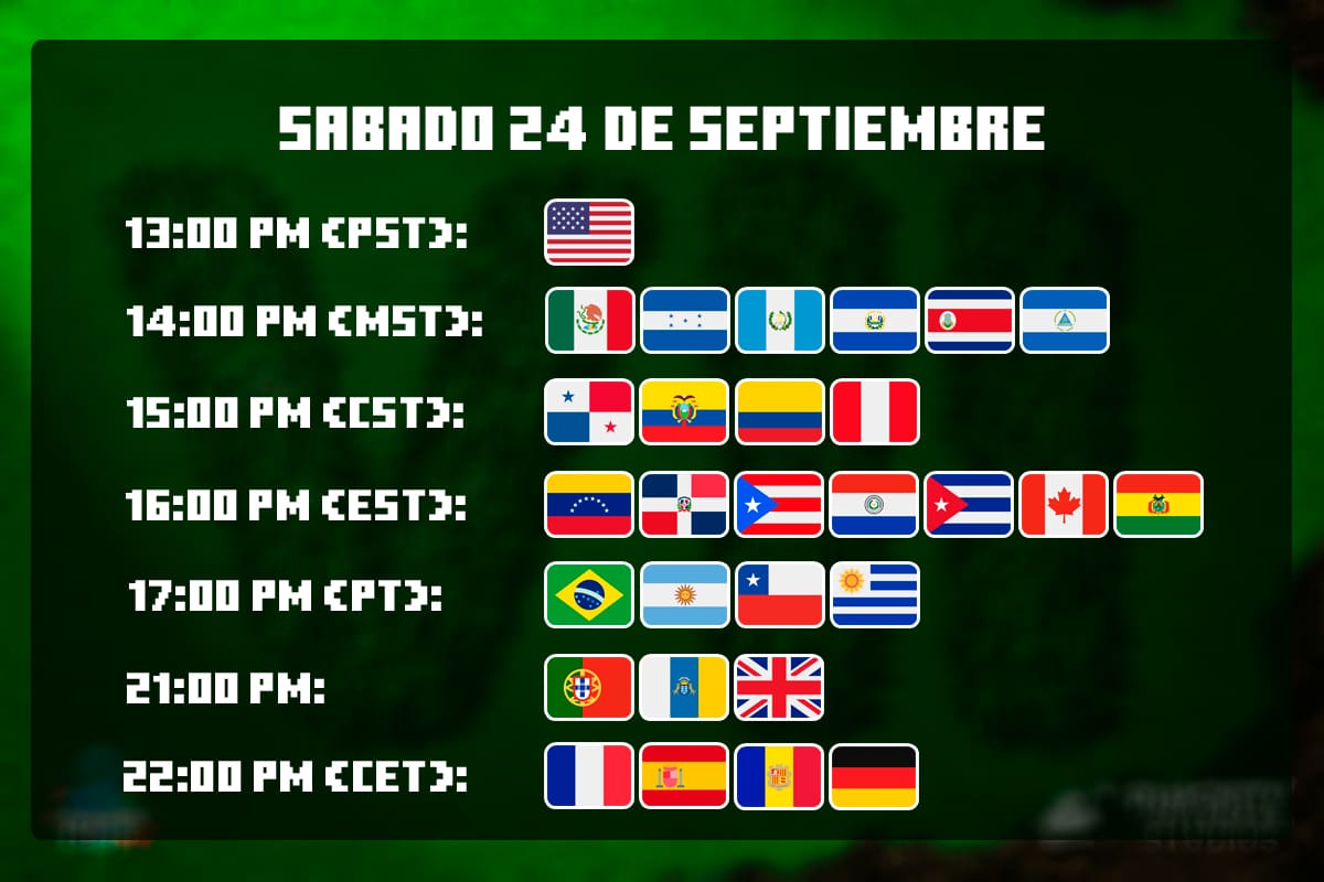 Estos son los horarios según el país en el que vivas.