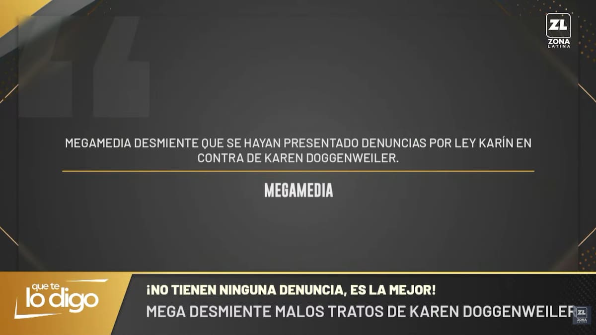 Comunicado de Mega. Foto: Reproducción.