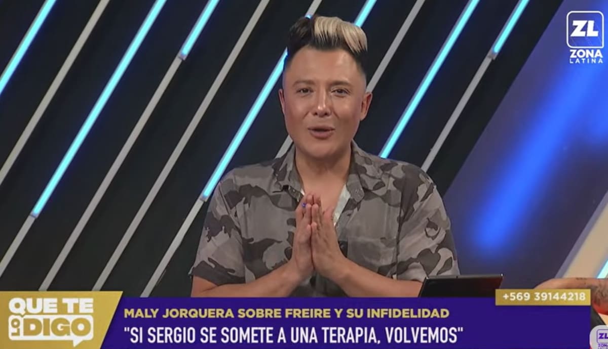 Revelan en "Que te lo digo" que Maly Jorquiera perdonaría a Sergio Freire. Créditos: Pantallazo Zona Latina