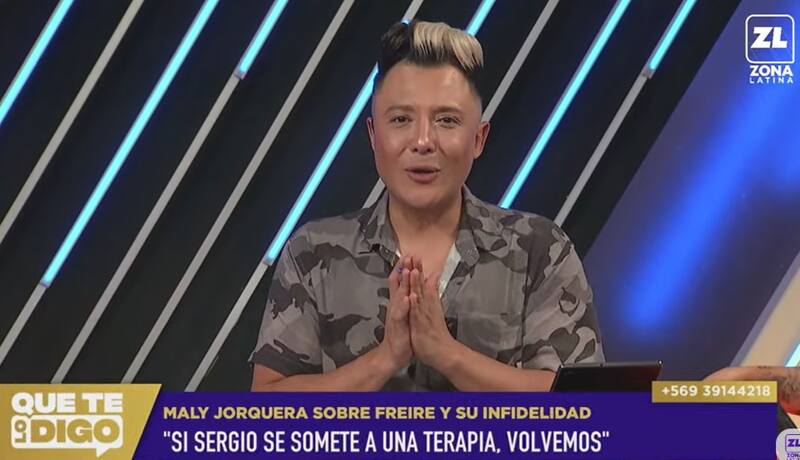 Revelan en "Que te lo digo" que Maly Jorquiera perdonaría a Sergio Freire. Créditos: Pantallazo Zona Latina