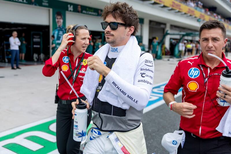 El gran conflicto entre Charles Leclerc y Hamilton. EFE