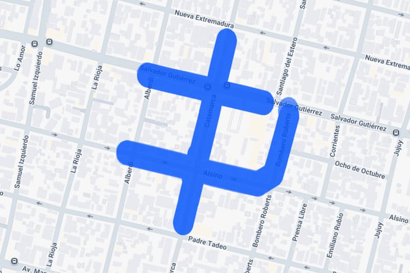 Sector afectado por el corte de luz.