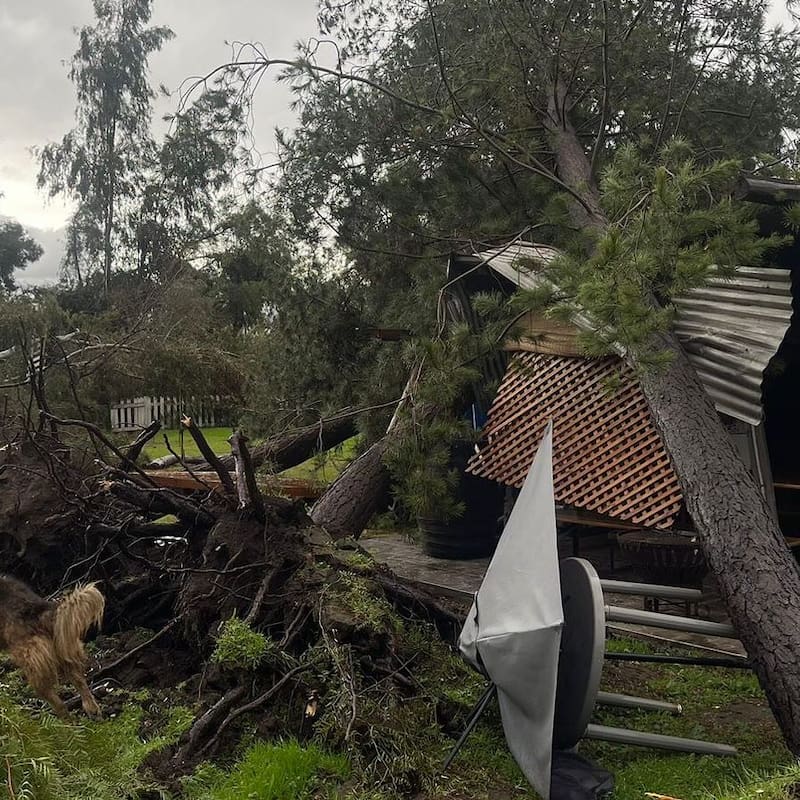 Así quedó la casa de Quique Neira tras el temporal