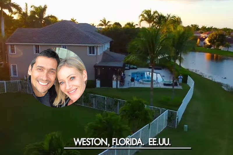 Rafa Araneda y Marcela Vacarezza y su casa en Weston
