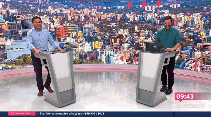 El alcalde hizo reír hasta las carcajadas al periodista / CHV