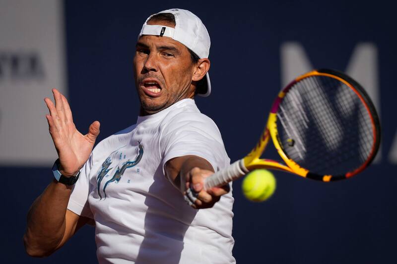 Rafael Nadal entrenó con un top ten. EFE