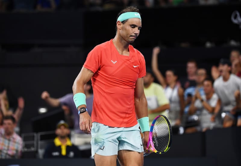 Rafael Nadal se volvió a lesionar en el ATP de Brisbane. EFE